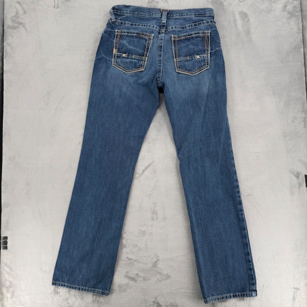 Ariat M5 Slim Straight Leg Jeans Mens Medium Wash Denim 100% Cotton Size 33/36 - Picture 6 of 15